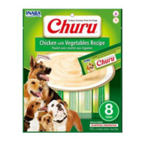 Churu Dog Chicken with Vegetables pyré pro psy 8x20 g