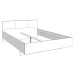 Manželská postel 160x200cm arwen - dub sonoma/šedá