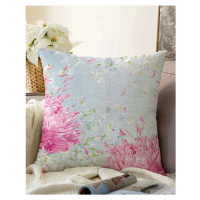 Modrý povlak na polštář s příměsí bavlny Minimalist Cushion Covers Wind, 55 x 55 cm
