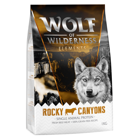 Wolf of Wilderness, 2 x 1 kg - 20 % sleva - "Rocky Canyons“ - hovězí