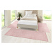 Hanse Home Collection koberce Ložnicová sada Pure 102617 Rose - 3 díly: 70x140 (2x), 70x240 (1x)