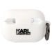 Karl Lagerfeld 3D Logo NFT Karl Head Silikonové pouzdro Airpods Pro 2 bílé