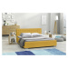Eka Čalouněná postel SWIFT - Kronos 160x200 cm Barva látky: Žlutá (11), Úložný prostor: S dřevěn