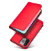 Magnet Card Case elegantní knížkové pouzdro s venkovní kapsou na iPhone 14 6.1" Red