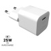 Mini adapter,USB-C, 25W, bílý FIXED