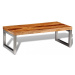 Konferenční stolek masivní dřevo / kov Dekorhome Mangovník / černá