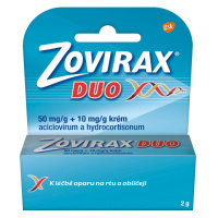 Zovirax duo 50mg/g+10mg/g krém 2g II