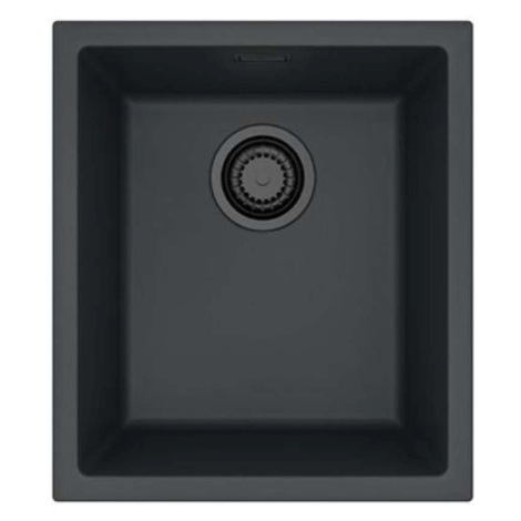 Alveus Omni - Granitový dřez 40x45 cm, černá 1150043