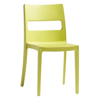 Plastová jídelní židle Serena zelená