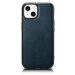 iCarer kožené pouzdro na iPhone 14 6.1" Oil wax real leather back cover Blue