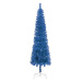 Úzký vánoční stromek modrý 210 cm