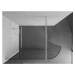 MEXEN/S Kioto Sprchová zástěna WALK-IN zaoblená 150 x 200, transparent 8 mm, bílá 800-150-101-20