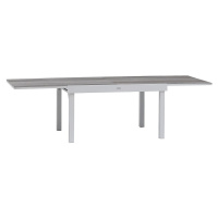 DEOKORK Hliníkový stůl VALENCIA 135/270 cm (bílá)