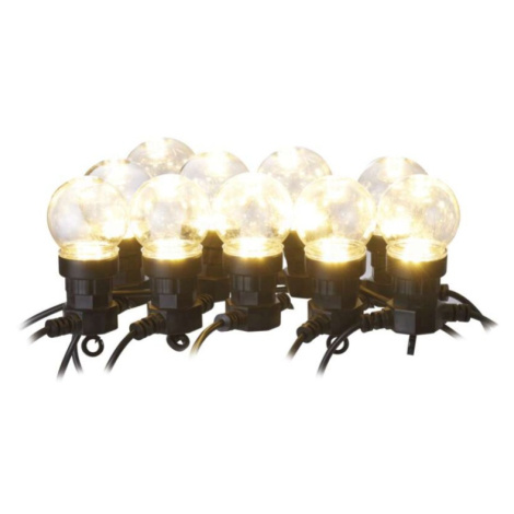 LED světelný řetěz – 10x párty žárovky čiré, 5 m, venkovní i vnitřní, teplá bílá EMOS