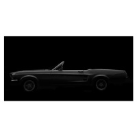 Ilustrace American Classic Car, 1960 Ford Mustang, Bim, 40 × 20 cm