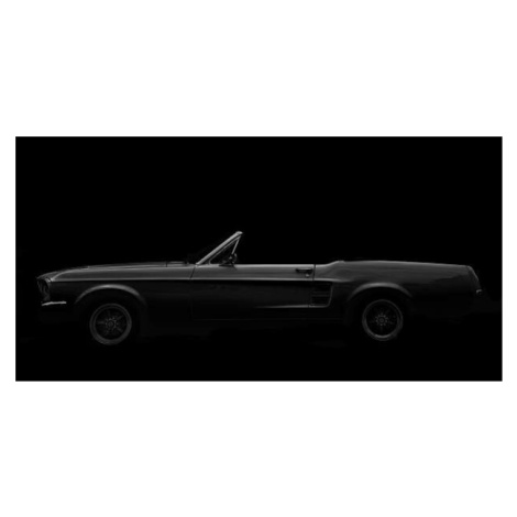 Ilustrace American Classic Car, 1960 Ford Mustang, Bim, 40 × 20 cm