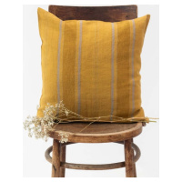 Lněný povlak na polštář 50x50 cm Amber Bronze Stripes – Linen Tales