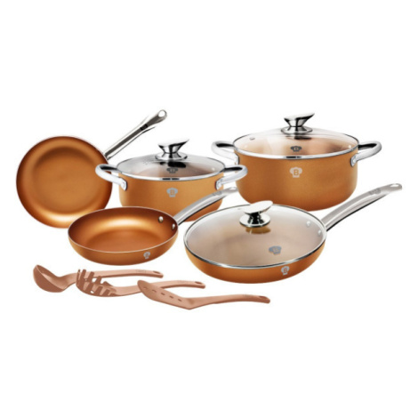 BLAUMANN Sada nádobí s nepřilnavým povrchem Le Chef Line Rosegold 11 ks BL-3342