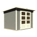 Dřevěný domek KARIBU STOCKACH 3 (82979) šedý LG1716