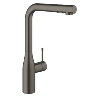 Dřezová baterie GROHE Essence New s vytahovací sprškou Brushed Hard Graphite 30270AL0