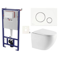 Závěsný wc set do lehkých stěn / předstěnová SAT SIKOSSREX6770K