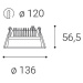 LED2 2250533D ZETA S, B DIM 10 3000K ZÁPUSTNÉ ČERNÉ