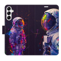 iSaprio Flip pouzdro Neon Astronaut 02 pro Samsung Galaxy A14 / A14 5G