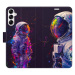 iSaprio Flip pouzdro Neon Astronaut 02 pro Samsung Galaxy A14 / A14 5G