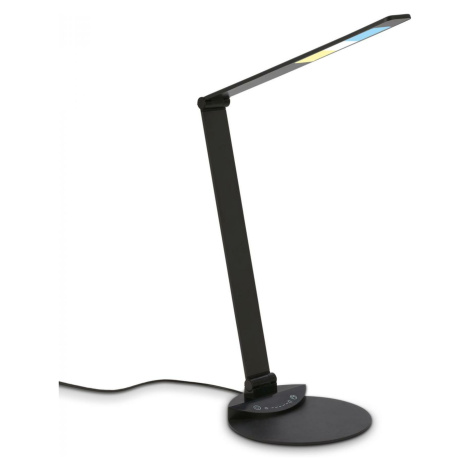 BRILONER CCT-LED stolní lampa na psací stůl, 83 cm, 12 W, 680 lm, černá BRILO 7414-015