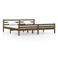 Rám postele medově hnědý masivní dřevo 180 × 200 cm Super King, 814837