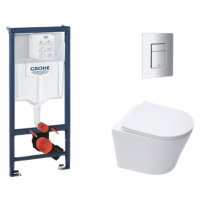 Závěsný wc set do lehkých stěn / předstěnová montáž Swiss Aqua Technologies Infinitio SIKOGRSIN1