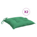 vidaXL Podušky na židli 2 ks zelené 40 x 40 x 7 cm látka oxford