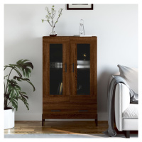 vidaXL Skříň highboard hnědý dub 69,5 x 31 x 115 cm kompozitní dřevo