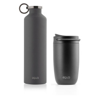 Sada 2 EQUA produktů Cup Black 300 ml termohrnek z nerezové oceli + Classy Dark Grey 680 ml ekol