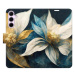 iSaprio Flip pouzdro Gold Flowers pro Samsung Galaxy A55 5G