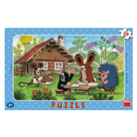 Puzzle deskové Krtek na návštěvě 15 dílků