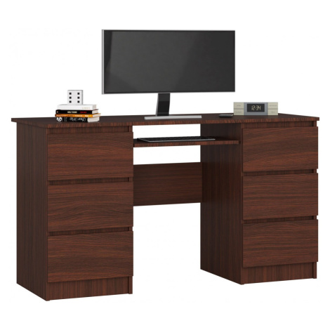 Ak furniture Psací stůl A-11 135 cm wenge