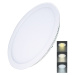 SOLIGHT WD144 LED mini panel CCT, podhledový, 24W, 1800lm, 3000K, 4000K, 6000K, kulatý