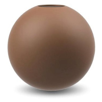 Cooee Design, Kulatá váza Ball Coconut, 8 cm, hnědá