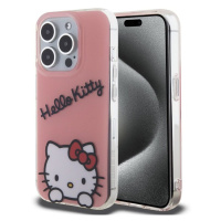 Pouzdro Hello Kitty IML Daydreaming Logo zadní kryt pro Apple iPhone 15 PRO Pink