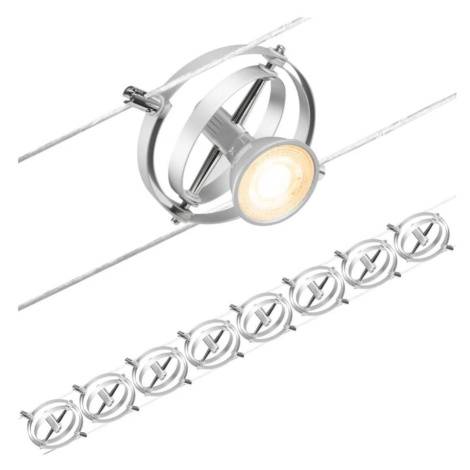 Paulmann Paulmann 94490 - SADA 8xGU5,3/7,5W Bodové svítidlo CARDAN 230V matný chrom