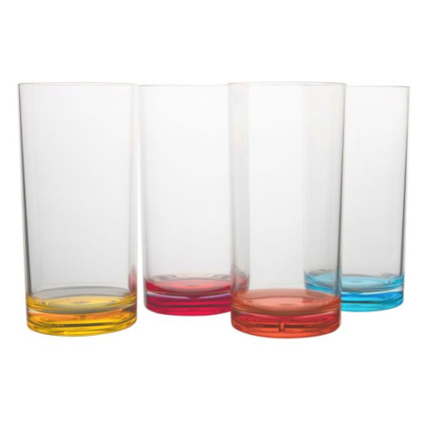 Sklenice na vodu Gimex - sada 4ks Barva: Barevná, Typ nádobí: Sklenice na pití - 4 ks, 480 ml