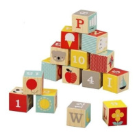 Petit Collage Dřevěné kostky ABC