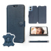 Pouzdro Mobiwear pro Motorola Moto G04 Blue Leather