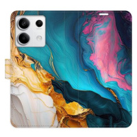 iSaprio Flip pouzdro Colourful Marble pro Xiaomi Redmi Note 13 5G