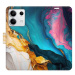 iSaprio Flip pouzdro Colourful Marble pro Xiaomi Redmi Note 13 5G