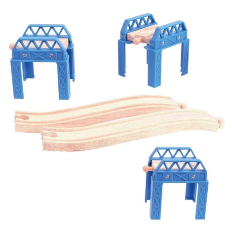 Bigjigs Rail Dřevěné koleje set mostní konstrukce