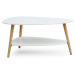 Minimalistický konferenční stolek bílé barvy