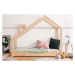 Domečková postel z borovicového dřeva Adeko Luna Drom, 80 x 140 cm