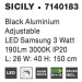 Nova Luce Stylová stojací LED lampa Sicily s nastavitelným spotem NV 7140183